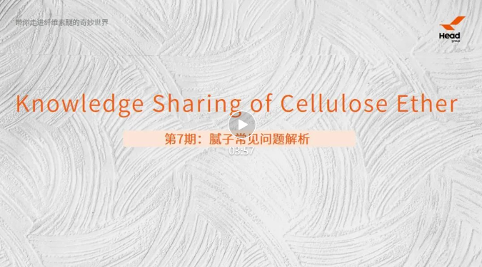 帶你走進(jìn)纖維素醚的奇妙世界 | 第7期：膩子常見(jiàn)問(wèn)題解析